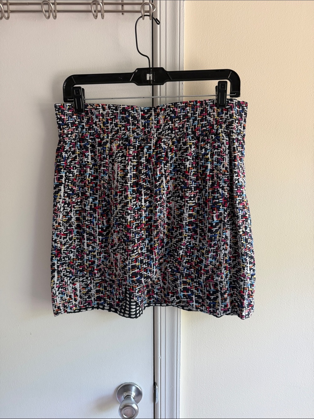 CAbi Multicolor Tweed-Style Mini Skirt